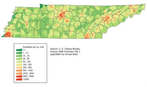 tennessee population map.